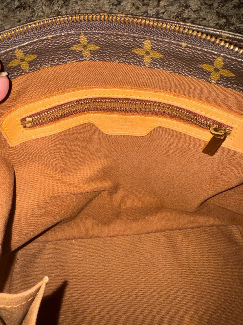 Louis Vuitton Monogram Canvas Shoulder Tote with Vachetta Straps - Picture 10 of 11